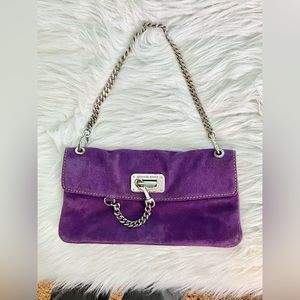 Micheal Kors purple suede purse